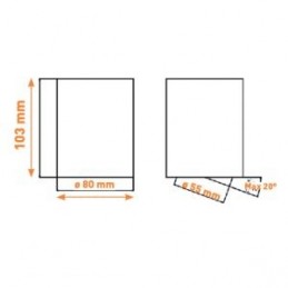 Spot saillie orientable WOOD 9W