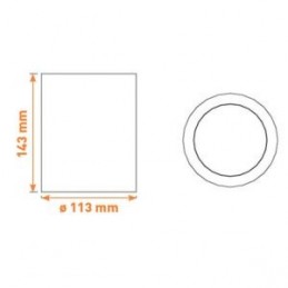 Spot saillie orientable BIG WOOD 24W