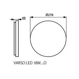 Hublot LED VARSO 18W 1700Lm kanlux