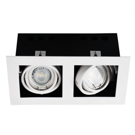Spot orientable MERIL Double GU10 blanc  dlp-250-W 26481