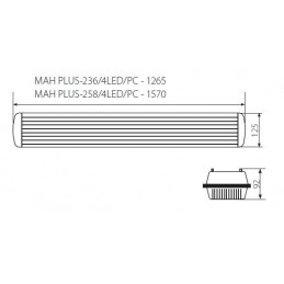 Réglette industrielle MAH PLUS 4LED