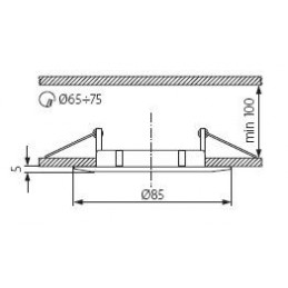 Spot LUTO Chrome mat kanlux 02583