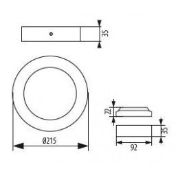 CARSA V2LED Kanlux 28949 downlight saillie
