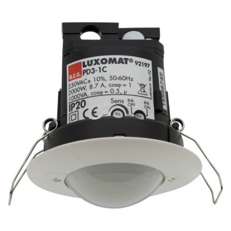 Détecteur de mouvement plafond PD3-1C 360° encastré BEG 92197