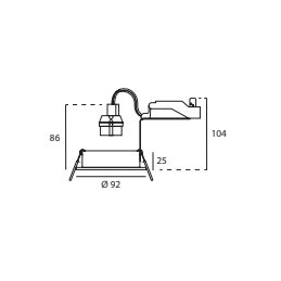 Spot encastré orientable WATTO GU10 auto Blanc