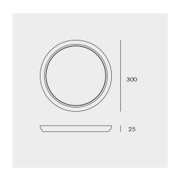 Plafonnier semi-encastré CHIMAY 18/25W CCT Rond