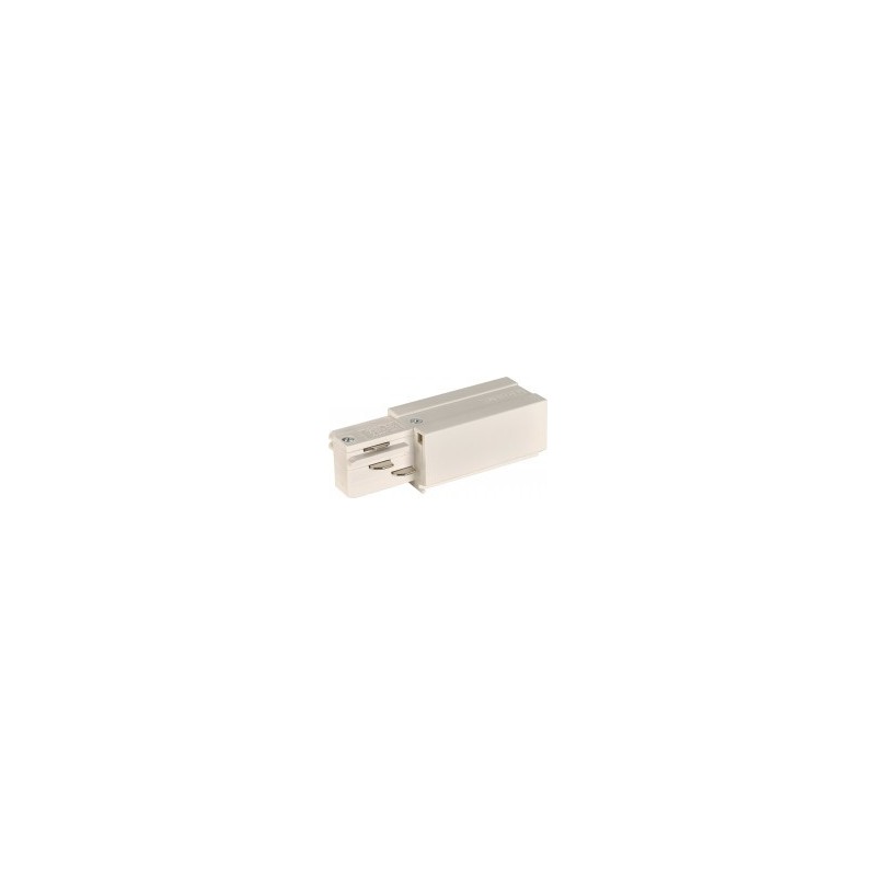 Alimentation droite rail 3 allumages Blanc