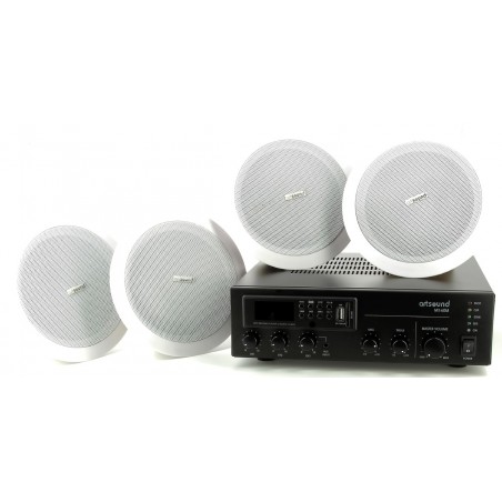Pack audio 100Volts 1 ampli MX60M + 4 HP MDT1005