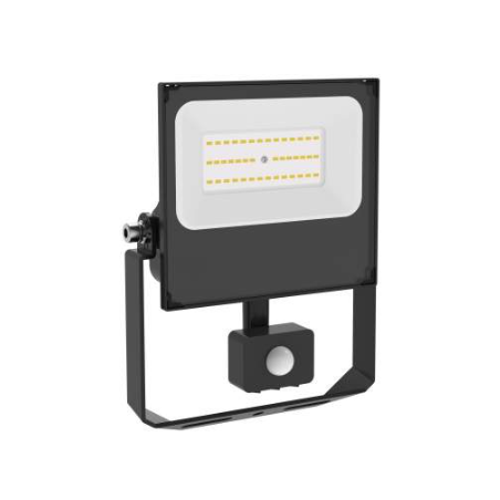 Projecteur LED MIRA Noir 20W 4000K Détecteur IR 2400Lm