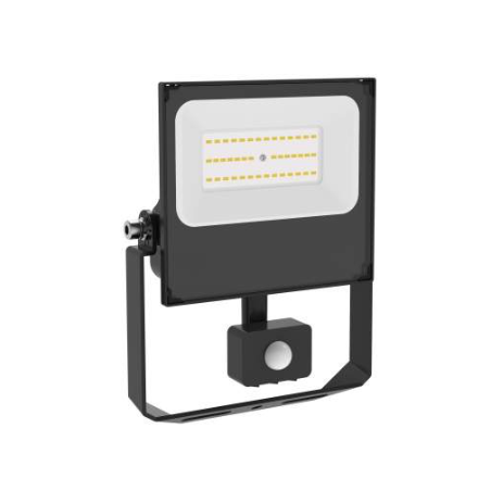 Projecteur LED MIRA Noir 50W 4000K Détecteur IR 6000Lm
