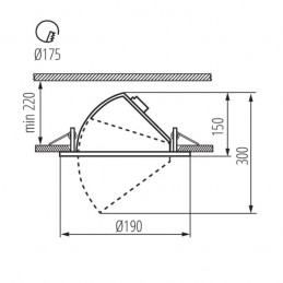 Downlight HIMA LED 33W 3670Lm 4000°k blanc