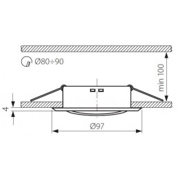 Spot orientable chrome mat