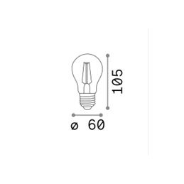 Ampoule LED E27 10W Filament 3000°K 1300Lm