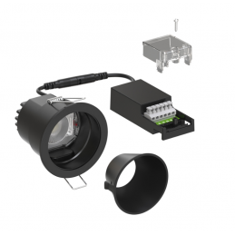 Spot LED ISIS 10W 720Lm CCT dimmable Noir recouvrable UGR19