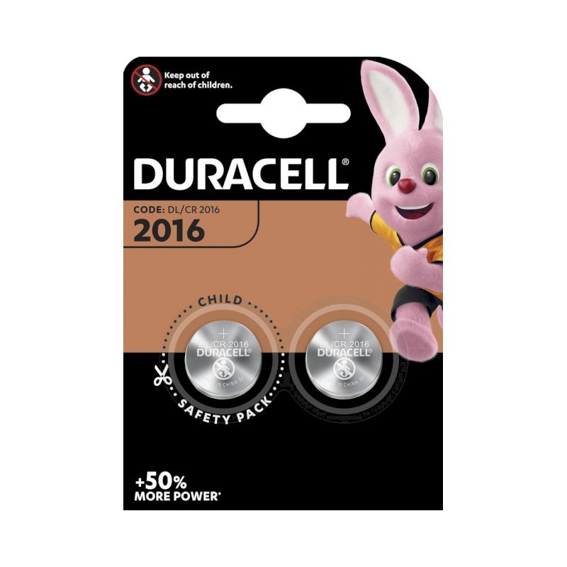 Pile Bouton Duracell DL2016 B2