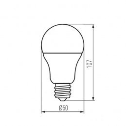 Ampoule de chantier A60 N E27 LED 8W 4000K 810Lm
