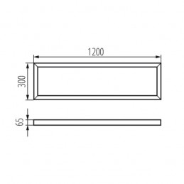 Cadre saillie ADTR-H 120x30 Blanc