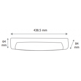 Réglette Salle de bain pour ampoule S19 LED IP44