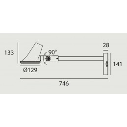 Projecteur LED LEVANTO Base 3000K