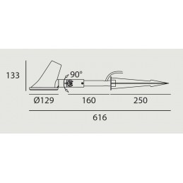 Projecteur LED LEVANTO Piquet 3000K
