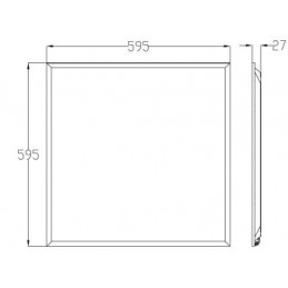 Pavé LED VICOMTE 6060 multipuissance 4000K Opale UGR19 SANS DRIVER