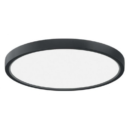 Plafonnier saillie ADA 12W CCT 1500Lm dimmable Ø180mm Noir