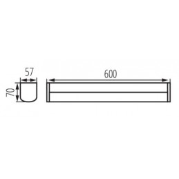 Luminaire mural AKVO 15W Blanc avec interrupteur