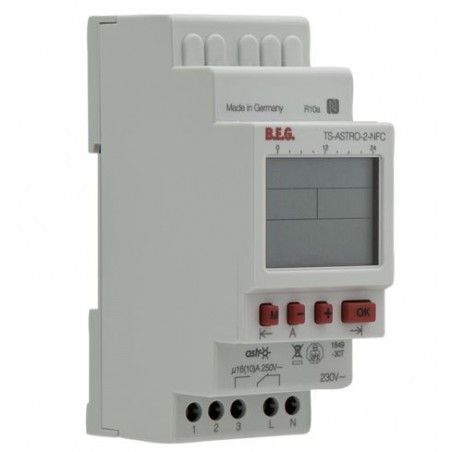 Horloge astronomique TS-ASTRO-2 rail DIN 2 modules