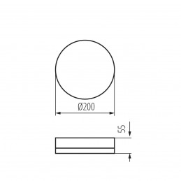 Hublot IPER LED 10W-NW-O 1200Lm 4000K