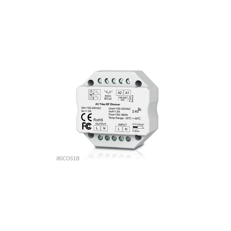 Récepteur SOFTDARK Dimmable TRIAC/PUSH 360W