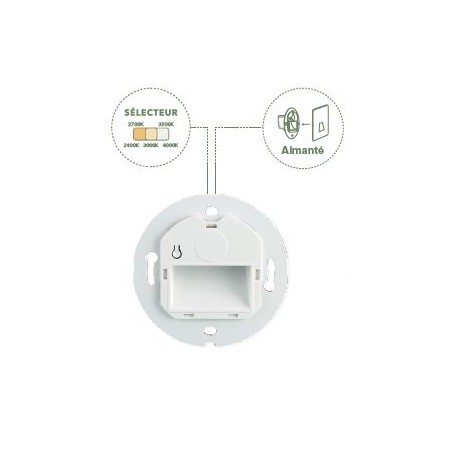 Module LED balisage WALO 1,5W CCT 100Lm Ø75mm
