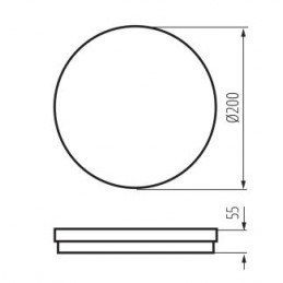 Hublot LED BENO ECO 12W CCT 1300Lm IP65 blanc