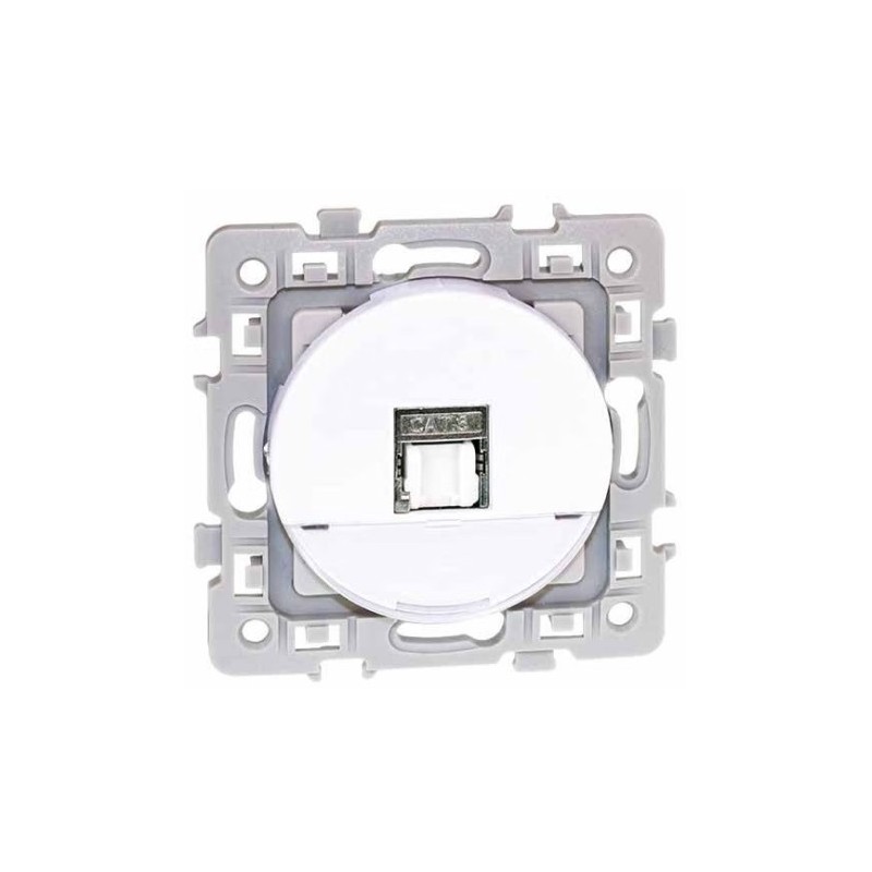 Prise RJ45 Cat6 STP Garde 2 SQUARE Blanc