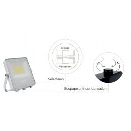 Projecteur LED PADO 20/30/50W CCT blanc