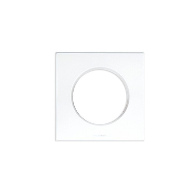 Plaque de finition 1 poste SQUARE blanc