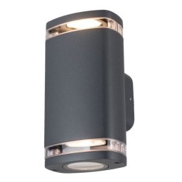 Applique ZEVI EL 2xGU10 IP54 Anthracite