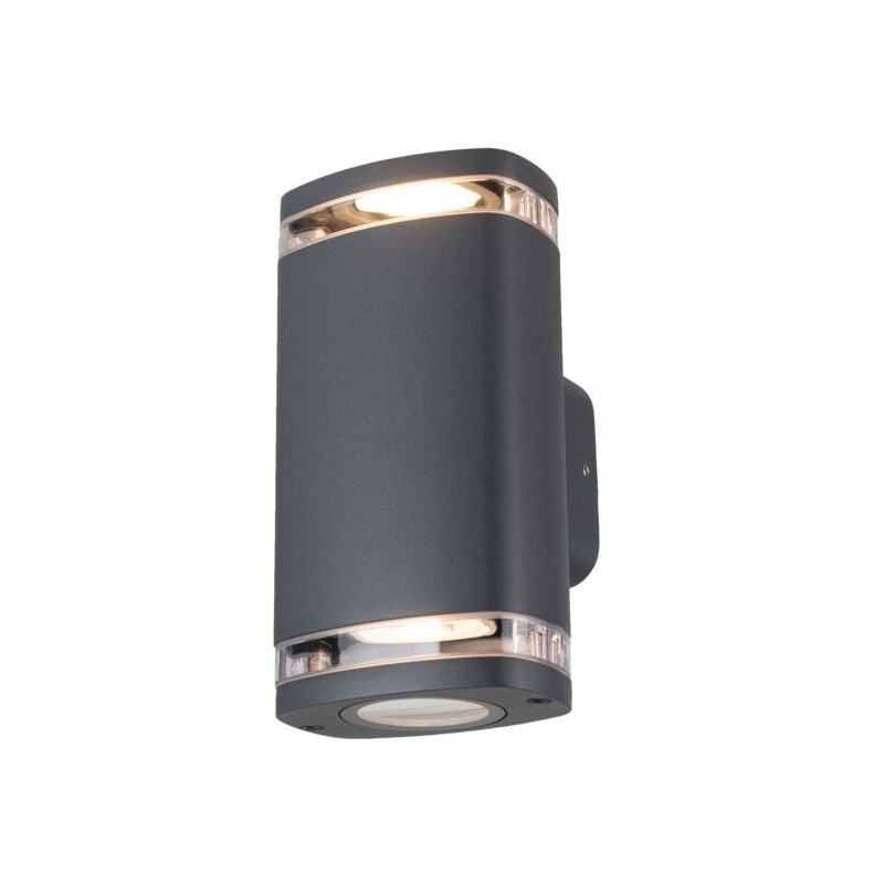 Applique ZEVI EL 2xGU10 IP54 Anthracite