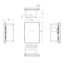 Borne de recharge Trydan T2S 7.4KW câble attaché 5m + Appli
