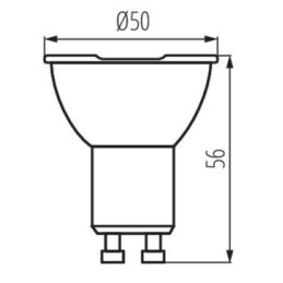 Ampoule GU10 IQ-LED EX 4.7W 100° 3000K 850Lm