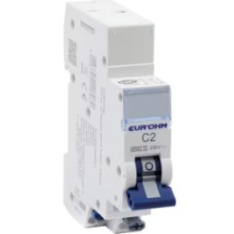 Disjoncteur 1P+N 2A courbe C 4,5ka