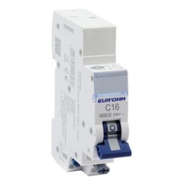 Disjoncteur 1P+N 16A courbe C 4,5ka