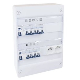 Tableau électrique monté-câblé 2 rangées de 13 modules pour T1/T2