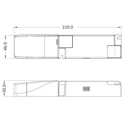 Driver multipuissance BOKE 22W ON/OFF max. 450mA pour downlight LED