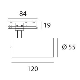 Projecteur LED ZENO 11W CCT 2700-3000K 770Lm Noir