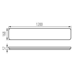 Réglette LINCEA LED CCT 30-45W 1200 x 168 mm Réglette LINCEA LED CCT 30-45W 1200 x 168 mm