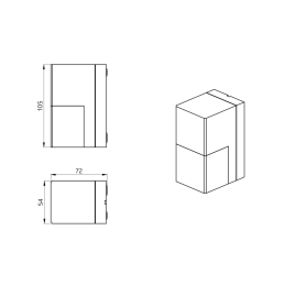 Détecteur de mouvement mural Aleum Glow WB 180° bluetooth IP54 Blanc