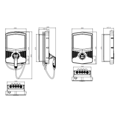 Borne de recharge Wallbox I-CON evo simple monophasé 7,4KW TIC Wifi Application