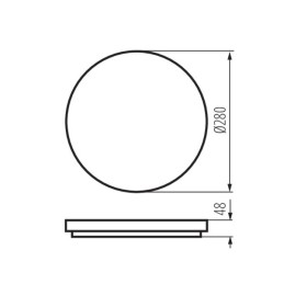 Hublot LED VARSO-O 12-20W CCT 3000/4000/6500K