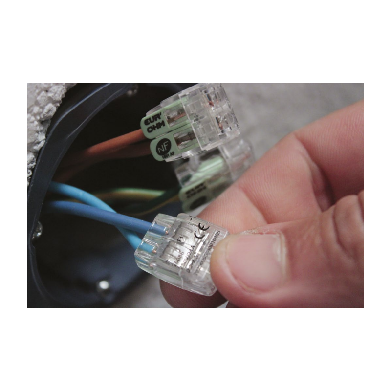 Bornes à leviers 3 fils souples 0,2-2,5mm² - boîte de 50