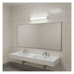 Réglette LED IRON 600mm 10,5W 1100Lm CCT IP44 Blanc